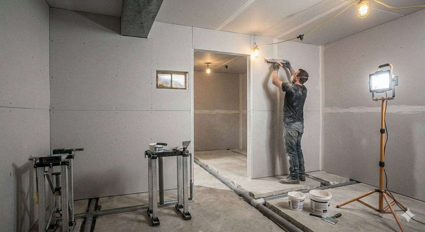 Basement remodeling project 4